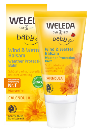 WELEDA Baby Calendula, nuo vėjo, šalčio ir drėgmės apsauginis kremas nuo šalčio ir vėjo, 30 ml