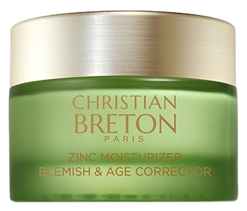 CHRISTIAN BRETON Zinc Moisturizer Blemish & Age  emulsija, 50 ml