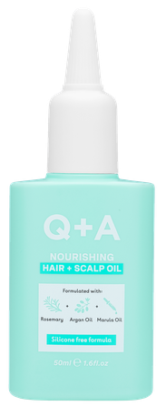 Q+A Nourishing Hair & Scalp galvos odos aliejus, 50 ml
