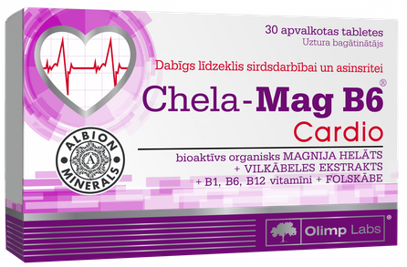 OLIMP LABS Chela Mag B6 Cardio tabletės, 30 vnt.