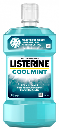 LISTERINE Cool Mint  burnos skalavimo skystis, 500 ml