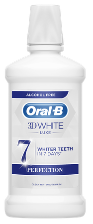 ORAL-B 3D White Luxe Perfextion burnos skalavimo skystis, 500 ml