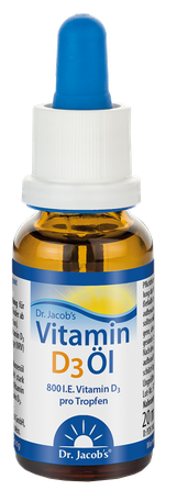 DR.JACOBS Vitamin D3 Oil lašai, 20 ml