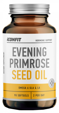 ICONFIT Evening Primrose Seed Oil 500 mg kapsulės, 90 vnt.