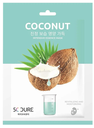 5C CURE Coconut veido kaukė, 1 vnt.