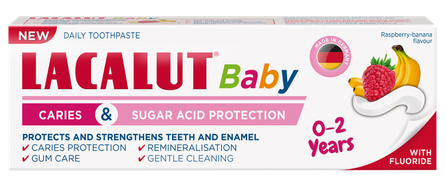 LACALUT Lacalut Baby 0-2 m. dantų pasta, 55 ml