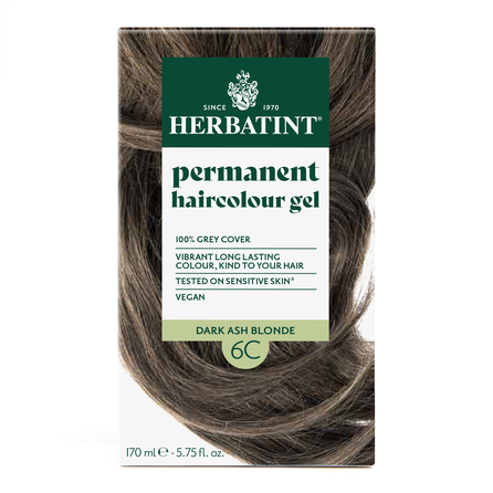 HERBATINT 6C Dark Ash Blonde plaukų dažai, 170 ml
