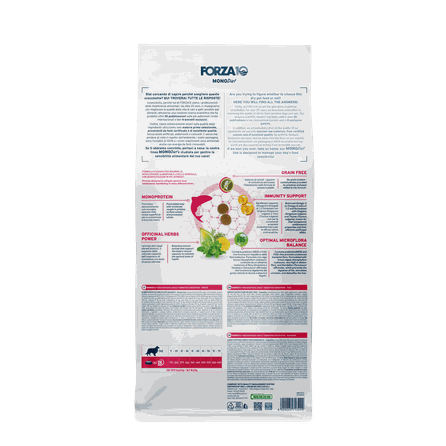 FORZA10 Monodiet Sensitive Digestion Medium /Maxi Adult su žuvimi, šunims sausas pašaras, 10 kg