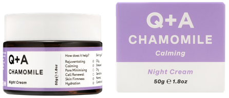 Q+A Chamomile naktinis  veido kremas, 50 g