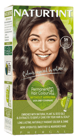 NATURTINT Light Chestnut Brown 5N, ilgalaikiai, be amoniako   plaukų dažai, 1 vnt.