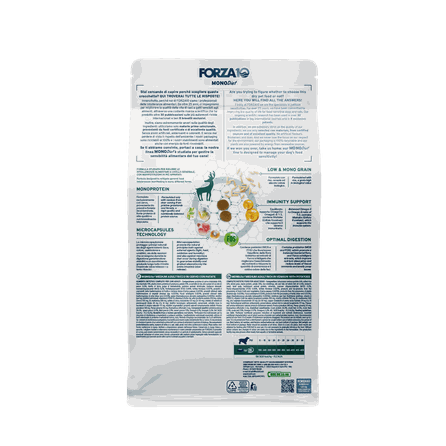 FORZA10 MonoDiet Medium Adult, su brėdiena ir bulvėmis, šunims sausas pašaras, 1.5 kg