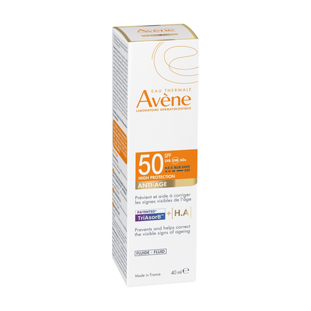 AVENE Sun Anti Age SPF50 fluidas, 40 ml
