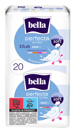 BELLA Perfecta Ultra Blue higieniniai paketai, 20 vnt.