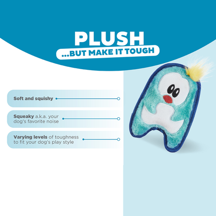 OUTWARD HOUND Penguin, mėlynas, XS žaislas, 1 vnt.