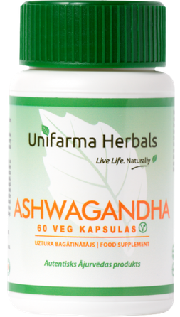 UNIFARMA HERBALS Ashwagandha kapsulės, 60 vnt.