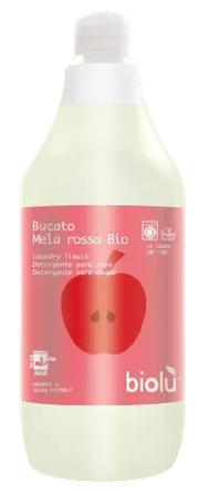 BIOLU Su Raudonaisiais Obuoliais, Ekologiškas skalbimo skystis, 1000 ml
