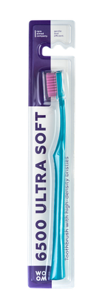 WOOM 6500 Ultra Soft labai minkštas dantų šepetėlis, 1 vnt.