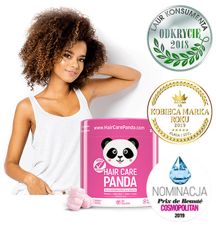 HAIR CARE PANDA Vegan kramtomosios pastilės, 300 g