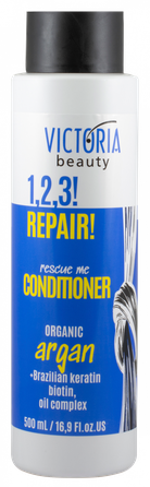 VICTORIA BEAUTY 1,2,3! Repair! for Damaged Hair kondicionierius, 500 ml