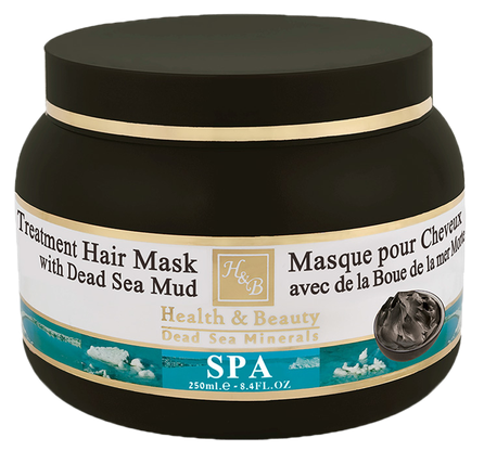 HEALTH&BEAUTY Dead Sea Minerals Dead Sea Mud plaukų kaukė, 250 ml