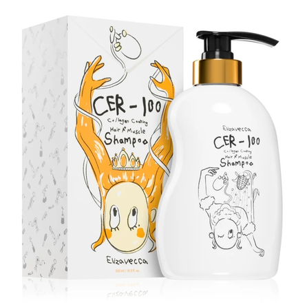 ELIZAVECCA Cer-100 Collagen šampūnas, 500 ml
