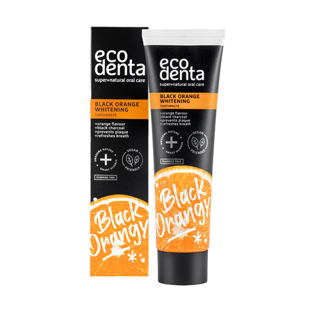 ECODENTA juoda, balinamoji  dantų pasta, 100 ml