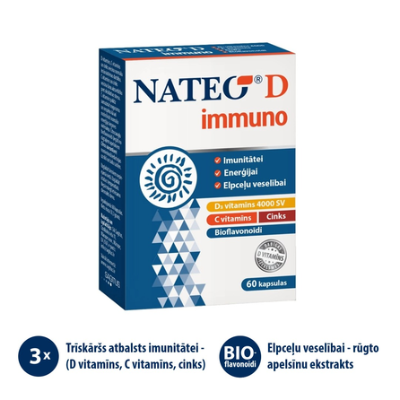 NATEO D immuno SV4000 kapsulės, 60 vnt.