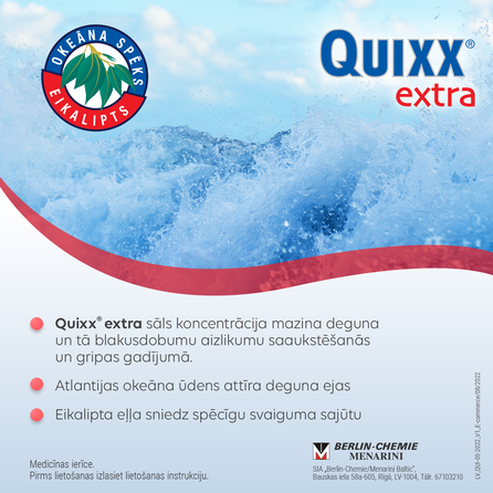 QUIXX  kvėpavimui palengvinti purškalas, 30 ml