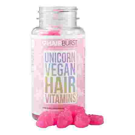 HAIRBURST Unicorn Vegan Hair Vitamins pastilės, 60 vnt.