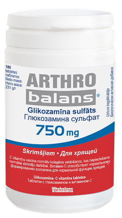 VITABALANS Arthrobalans 750 mg tabletės, 180 vnt.