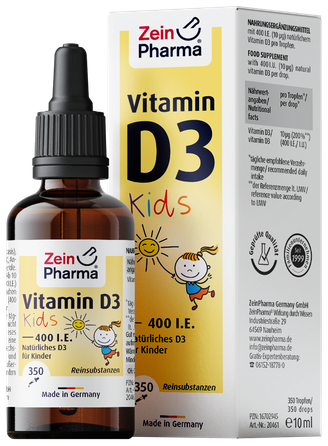 ZEINPHARMA Vitamin D3 Kids skystis, 10 ml