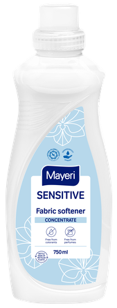 MAYERI Sensitive bekvapis skalbinių minkštiklis, 750 ml