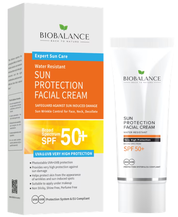 BIOBALANCE Sun Protection SPF 50+ veido kremas, 75 ml