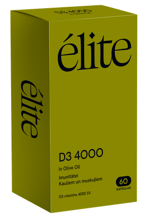 ELITE D3 4000 in Olive Oil kapsulės, 60 vnt.