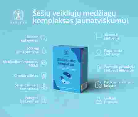 SAPIENS Gliukozamino Kompleksas dengtos tabletės, 30 vnt.