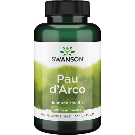 SWANSON PAU D'ARCO 500 Mg, imunitetui,  kapsulės, 100 vnt.