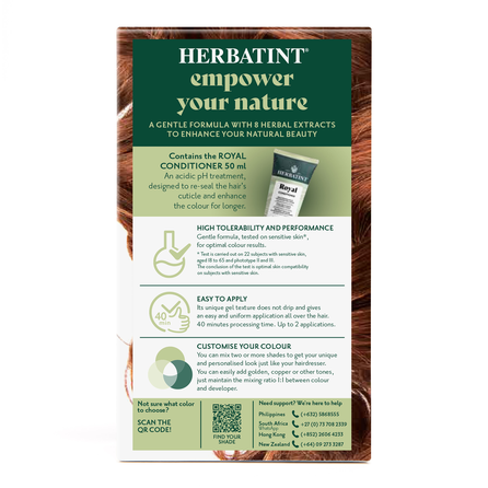 HERBATINT 7R Light Cooper Chestnut plaukų dažai, 170 ml
