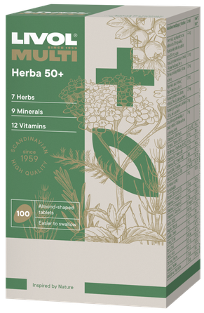 LIVOL  Herba 50+  tabletės, 100 vnt.