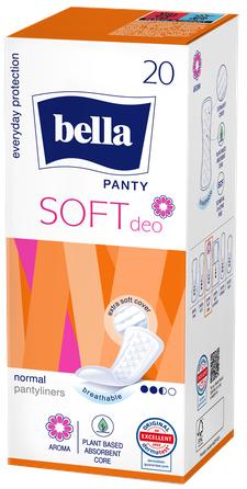 BELLA Panty Soft Deo Fresh įklotai, 20 vnt.