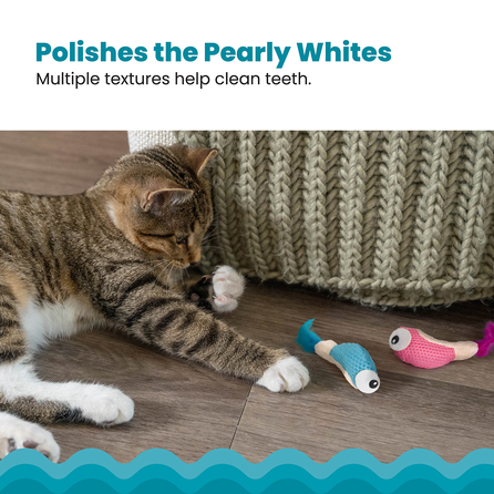 CATSTAGES Dental Shrimpies, dantų priežiūros  žaislas, 1 vnt.