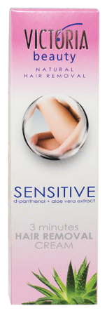 VICTORIA BEAUTY su alijošiaus ekstraktu ir D-pantenoliu depiliacinis kremas, 100 ml