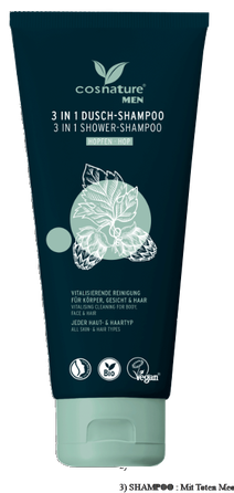 COSNATURE 3in1 apynių dušo gelis, 200 ml