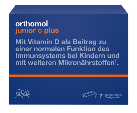 ORTHOMOL Junior C Plus paketėliai, 7 vnt.