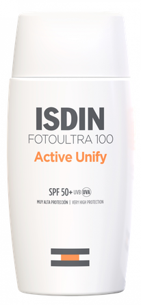 ISDIN FotoUltra100 Active Unify SPF50+ apsauginis kremas nuo saulės, 50 ml