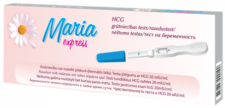 MARIA Express HCG nėštumui nustatyti Nėštumo testas, 1 vnt.