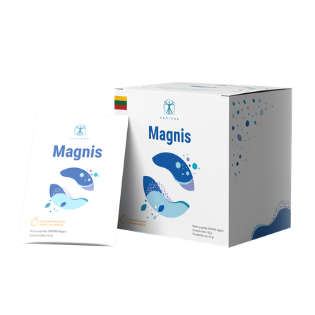 SAPIENS Magnesium tirpūs milteliai, 30 vnt.
