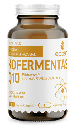 ECOSH Kofermentas Q10 kapsulės, 30 vnt.