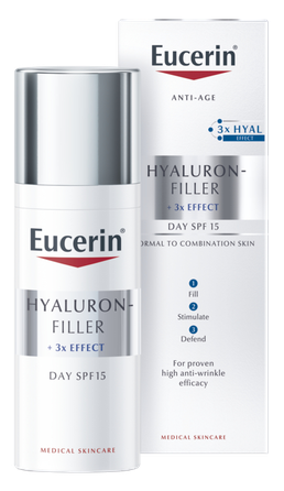 EUCERIN Hyaluron-Filler nuo raukšlių normaliai ir mišriai odai dieninis veido kremas, 50 ml