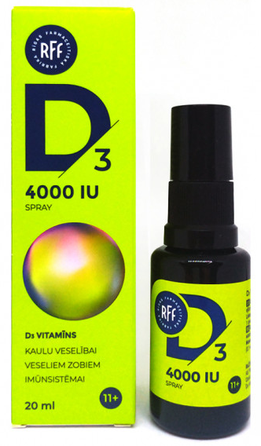 RFF D3 4000 IU purškalas, 20 ml