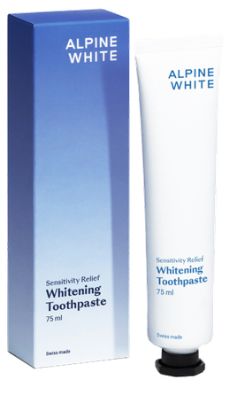 ALPINE WHITE Whitening Sensitivi Relief dantų pasta, 75 ml